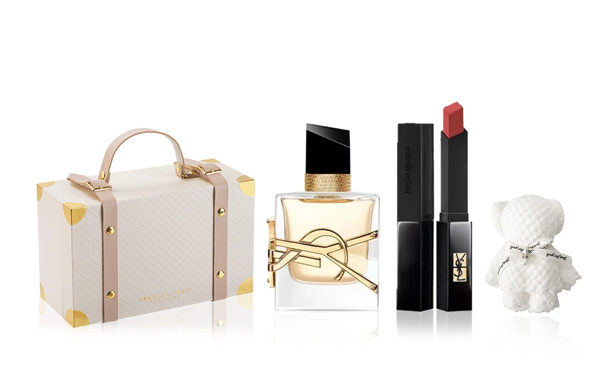 商品[国内直发] Yves Saint Laurent|YSL圣罗兰 自由之水 礼遇香槟金礼盒女士香水套装 香水EDP 30ml+口红正装,价格¥943,第7张图片详细描述