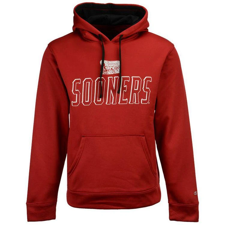 商品CHAMPION|Men's Oklahoma Sooners T-Formation Poly Hoodie,价格¥283,第1张图片