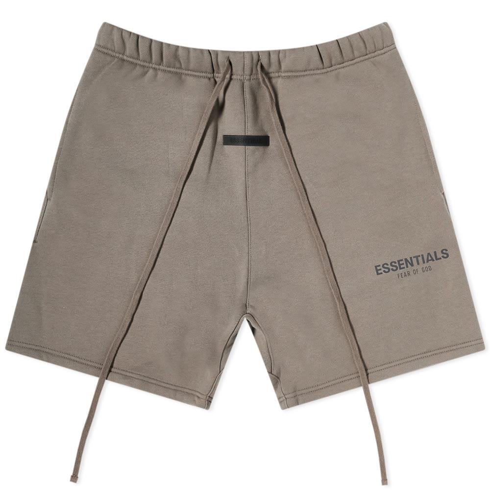 商品Essentials|Fear of God ESSENTIALS Logo Sweat Short - Desert Taupe,价格¥662,第1张图片