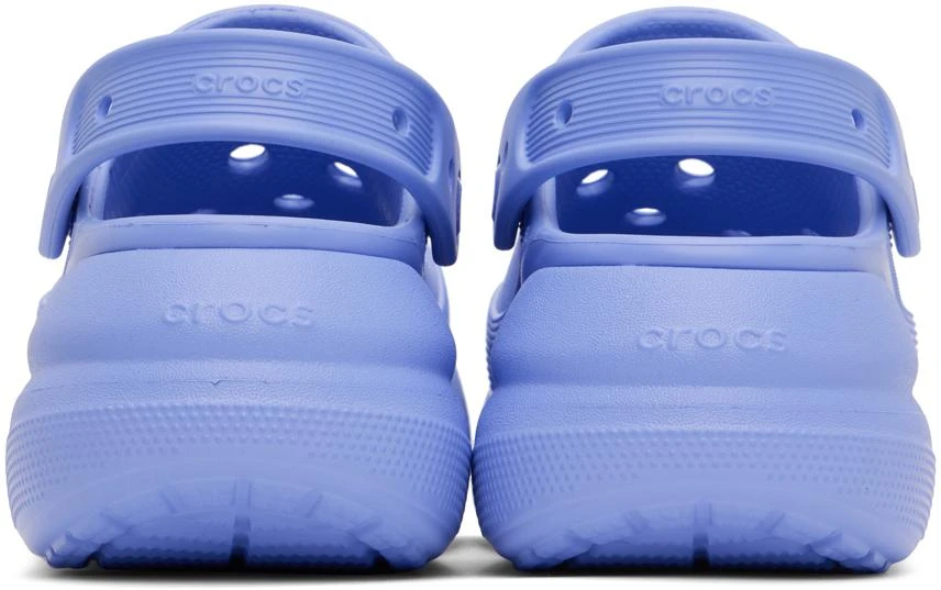 商品Crocs|Purple Classic Crush Platform Clogs,价格¥170,第2张图片详细描述