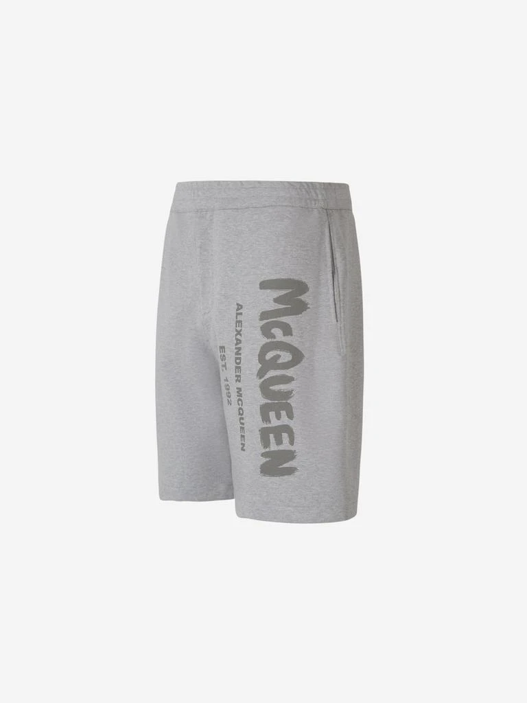 商品Alexander McQueen|Alexander McQueen Graffiti Printed Sport Shorts,价格¥2522,第3张图片详细描述