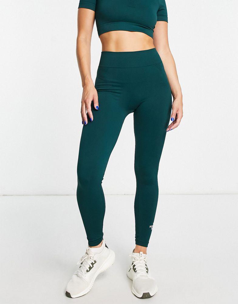 The North Face Training seamless high waist leggings in green Exclusive at ASOS商品第3张图片规格展示