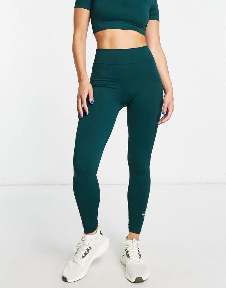 商品The North Face|The North Face Training seamless high waist leggings in green Exclusive at ASOS,价格¥353,第3张图片详细描述