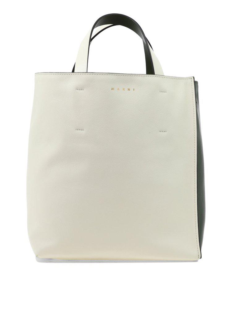 Marni Two-Tone Logo Printed Tote Bag商品第1张图片规格展示