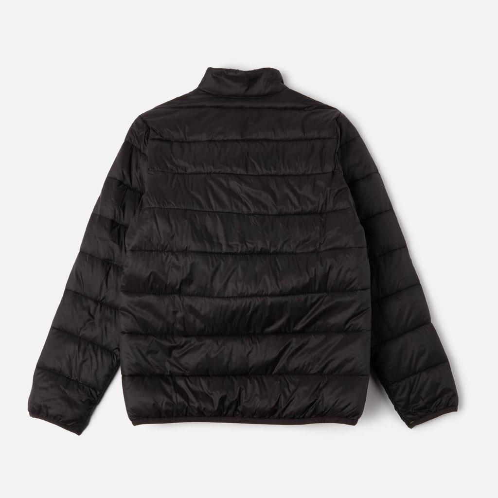 Barbour International Boys' Reed Quilted Jacket - Black/Yellow商品第2张图片规格展示