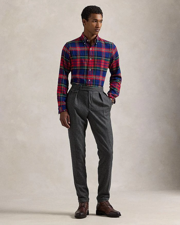 商品Ralph Lauren|Classic Fit Plaid Brushed Flannel Shirt,价格¥328,第2张图片详细描述