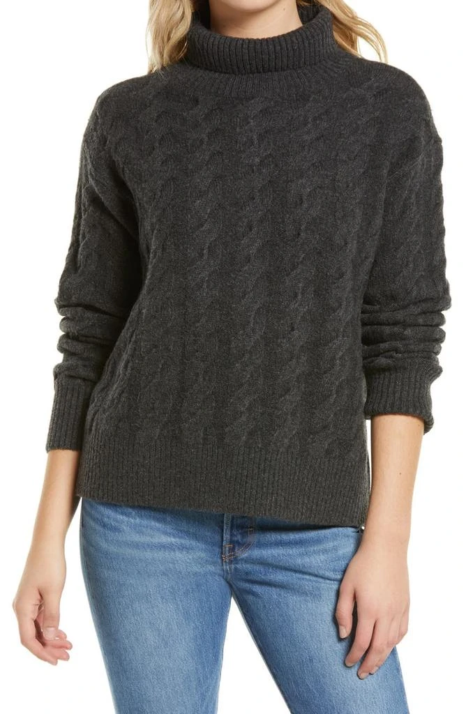 商品Nordstrom|Cable Turtleneck Sweater,价格¥204,第1张图片