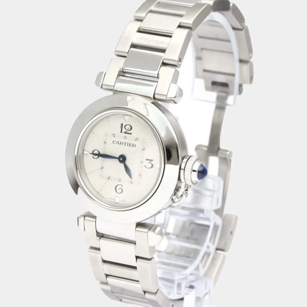 商品[二手商品] Cartier|Cartier Silver Stainless Steel Pasha WSPA002 Quartz Women's Wristwatch 30 mm,价格¥27949,第1张图片