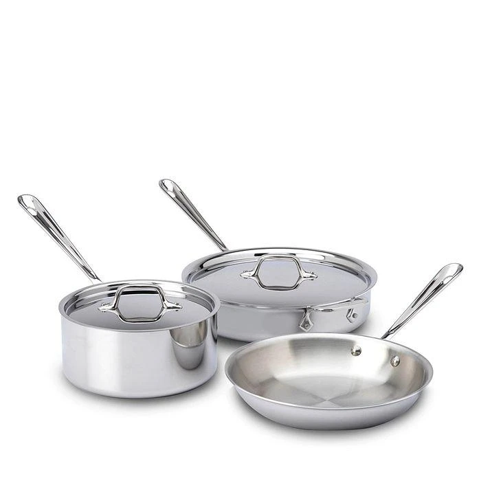 商品All-Clad|Stainless Steel 5-Piece Cookware Set,价格¥3028,第2张图片详细描述