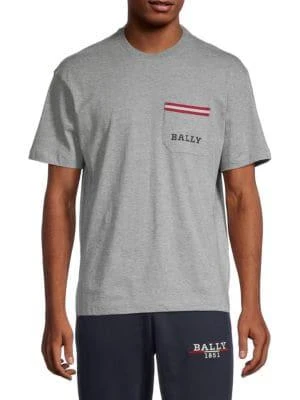 商品Bally|Logo Heathered Tee,价格¥473,第1张图片
