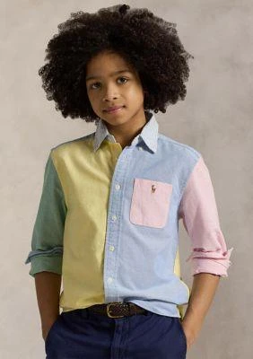 商品Ralph Lauren|大童款 棉质牛津衬衫,价格¥248,第2张图片详细描述