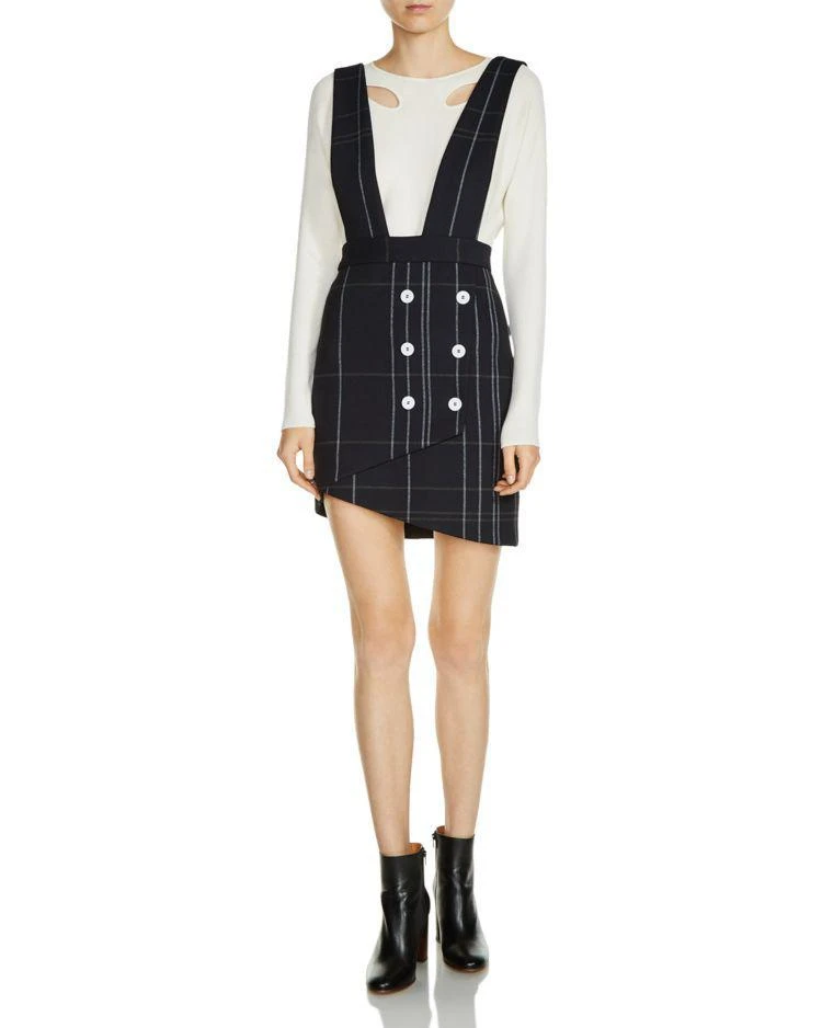 商品Maje|Jola Plaid Skirt with Straps,价格¥1203,第1张图片