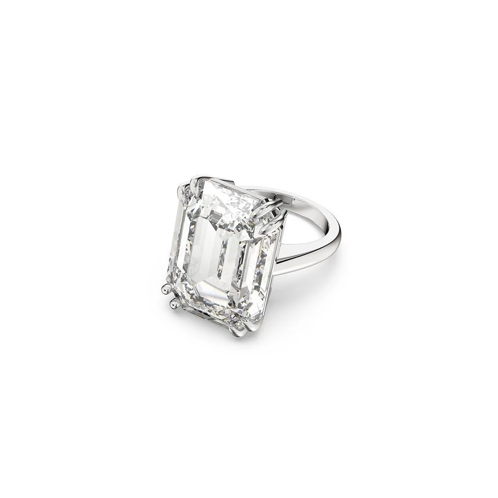 商品Swarovski|Mesmera Cocktail Octagon Cut Rhodium Plated Ring,价格¥735,第1张图片