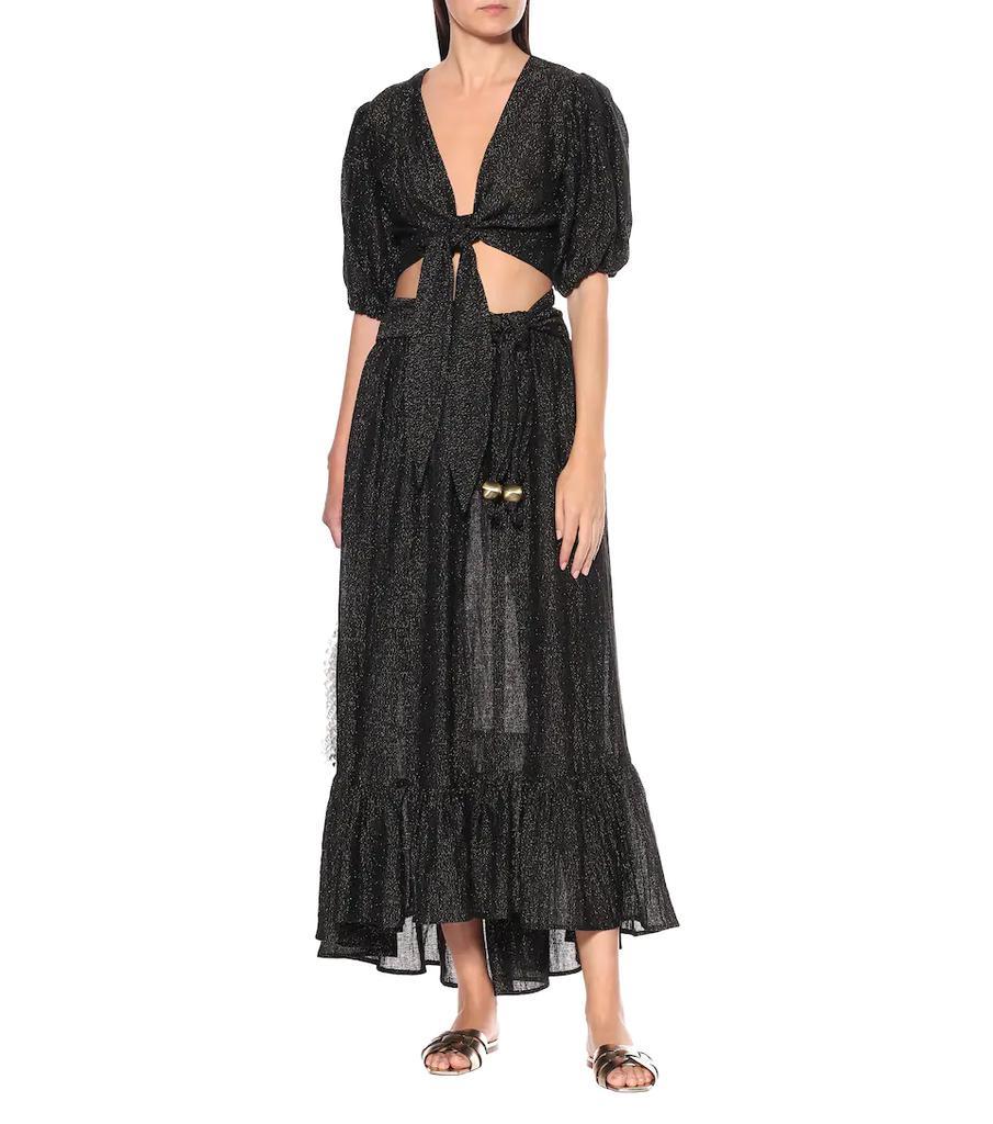 商品LISA MARIE FERNANDEZ|Cropped linen-blend blouse,价格¥2045,第4张图片详细描述