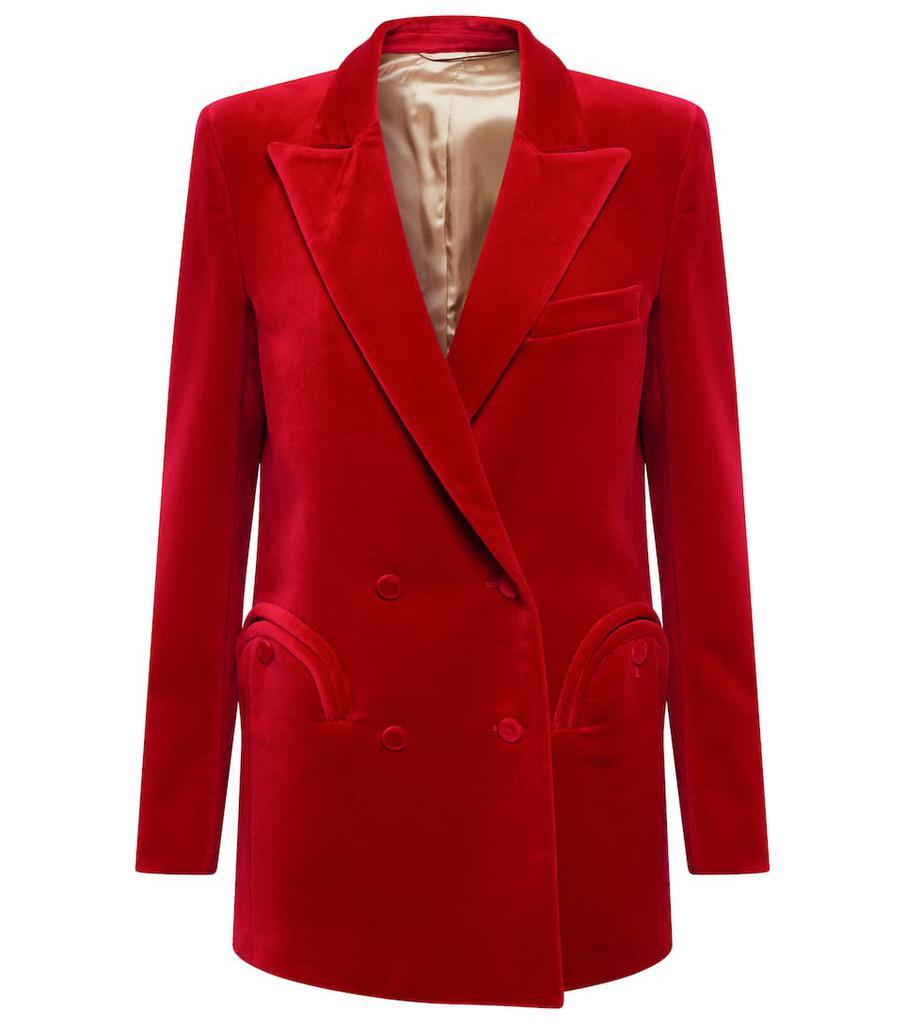 商品BLAZÉ MILANO|Everyday棉质天鹅绒西装式外套,价格¥8614,第1张图片