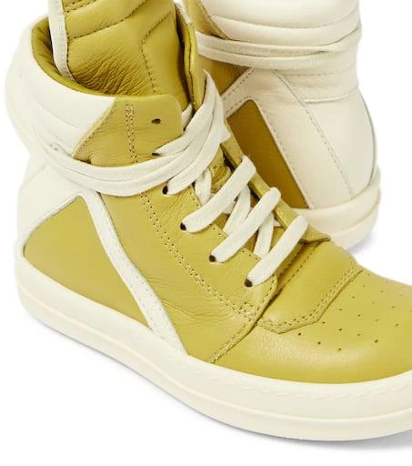 商品Rick Owens|Geobasket leather high-top sneakers,价格¥3299,第5张图片详细描述
