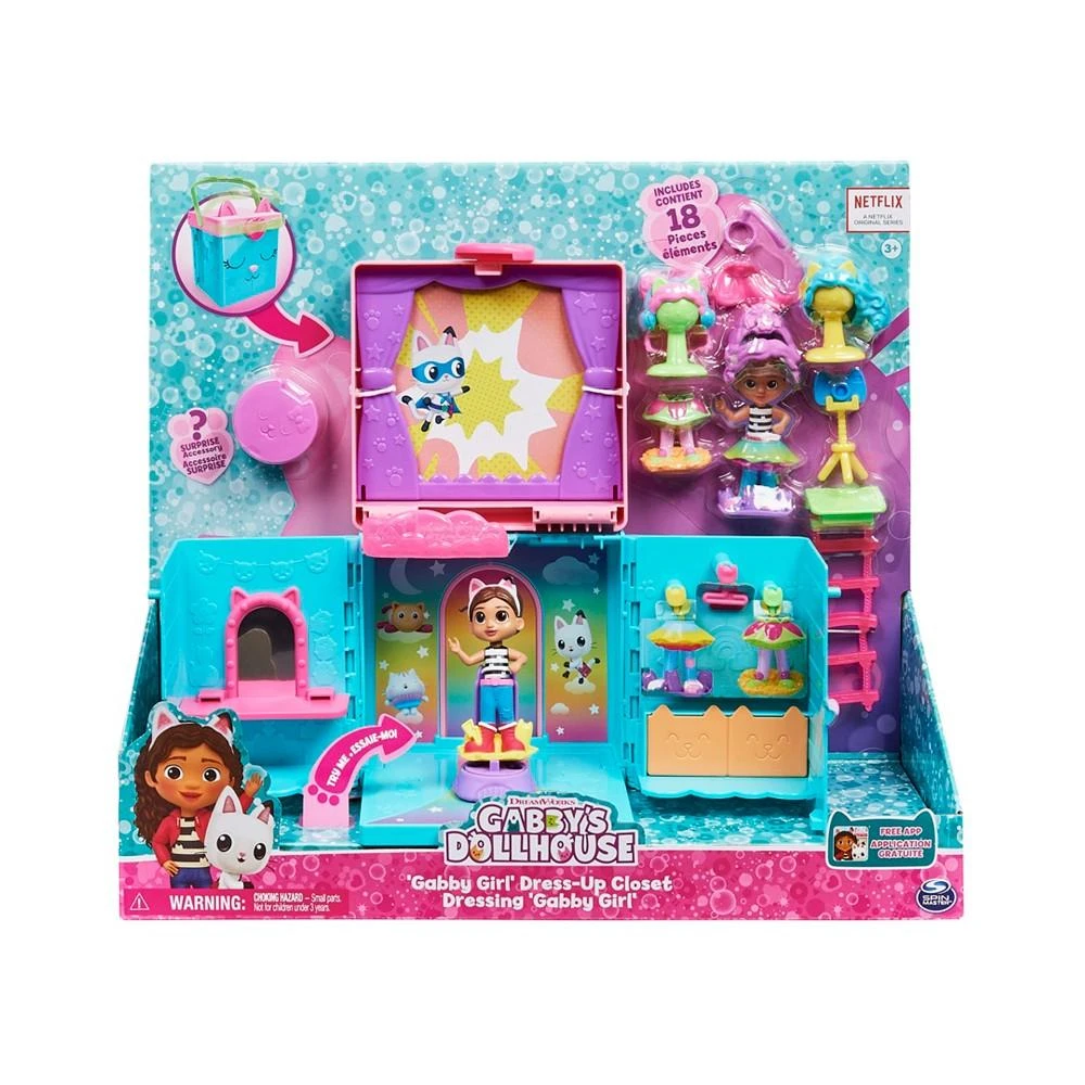 商品Gabby's Dollhouse|Rainbow Closet Portable Playset with Gabby Doll,价格¥195,第2张图片详细描述