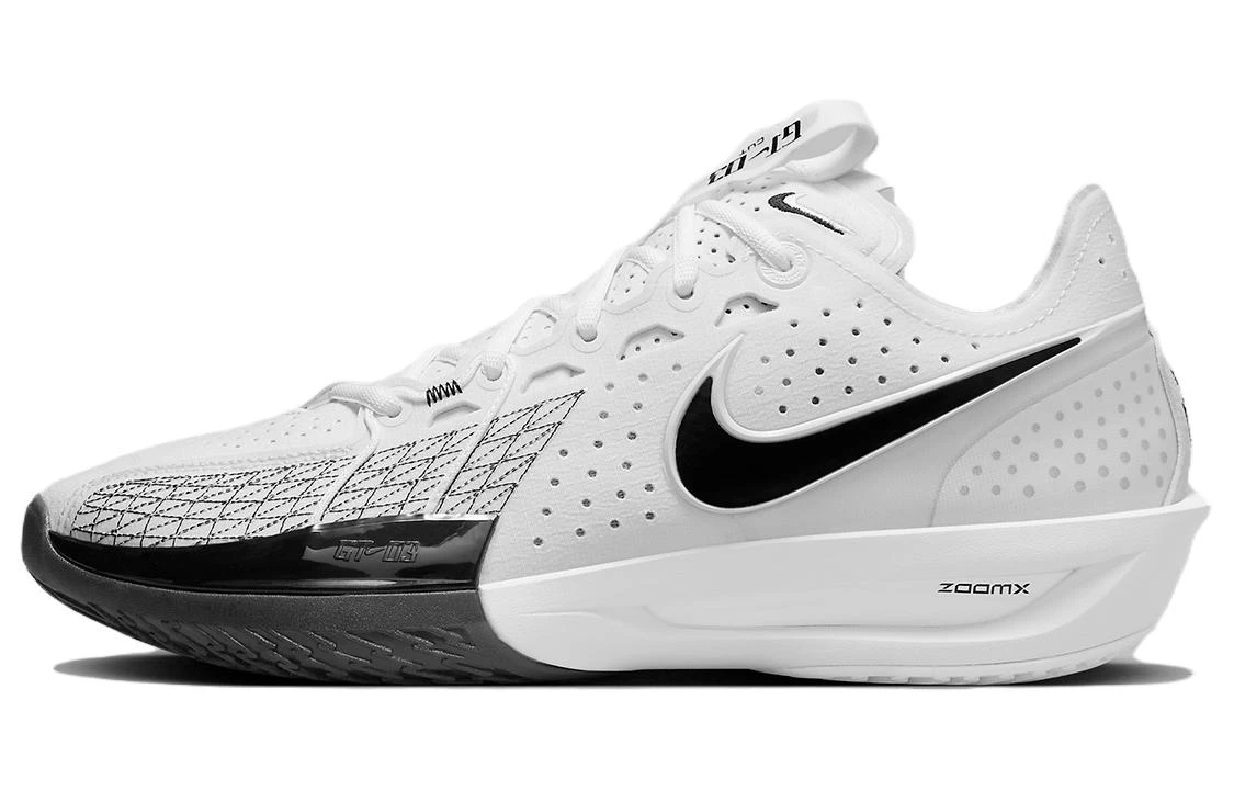 商品[国内直发] NIKE|Air Zoom G.T. Cut 3 时尚百搭 低帮 篮球鞋 男款 白黑 国外版,价格¥1783,第1张图片