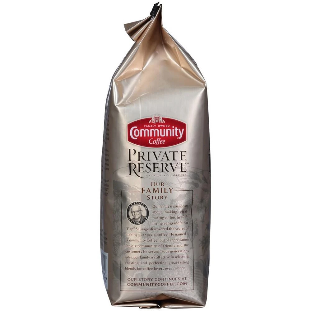商品Community Coffee|Private Reserve Louisiana Blend Dark Roast Specialty-Grade Whole Bean Coffee, 12 Oz - 6 Pack,价格¥651,第4张图片详细描述
