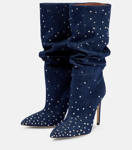 商品Paris Texas|Holly embellished denim boots,价格¥3442,第5张图片详细描述