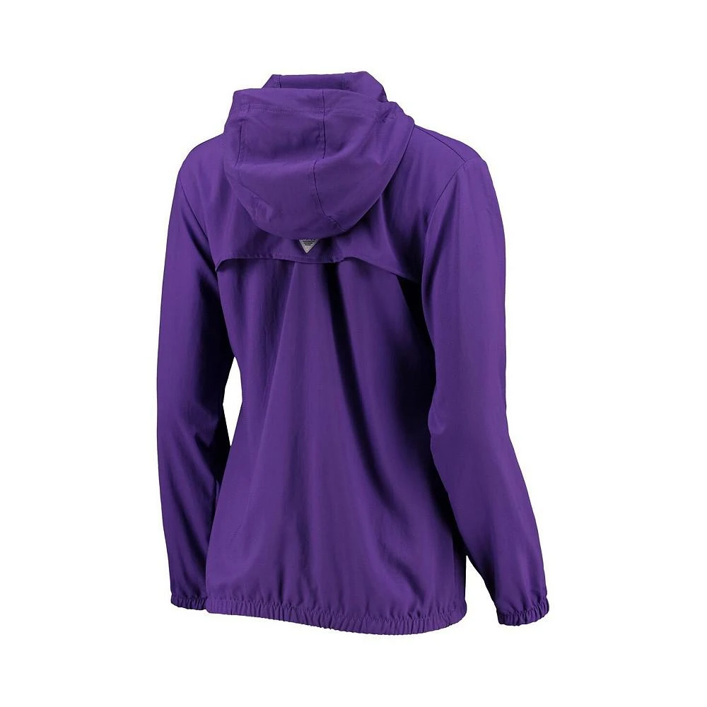 商品Columbia|Women's Purple LSU Tigers Tamiami Sun-Protection Omni-Wick Pullover Hoodie,价格¥392,第3张图片详细描述