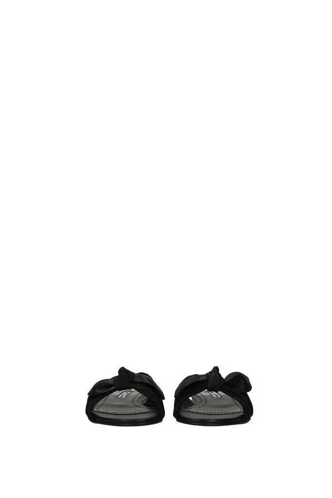 商品Manolo Blahnik|Slippers and clogs notamu Leather Black,价格¥2410,第3张图片详细描述
