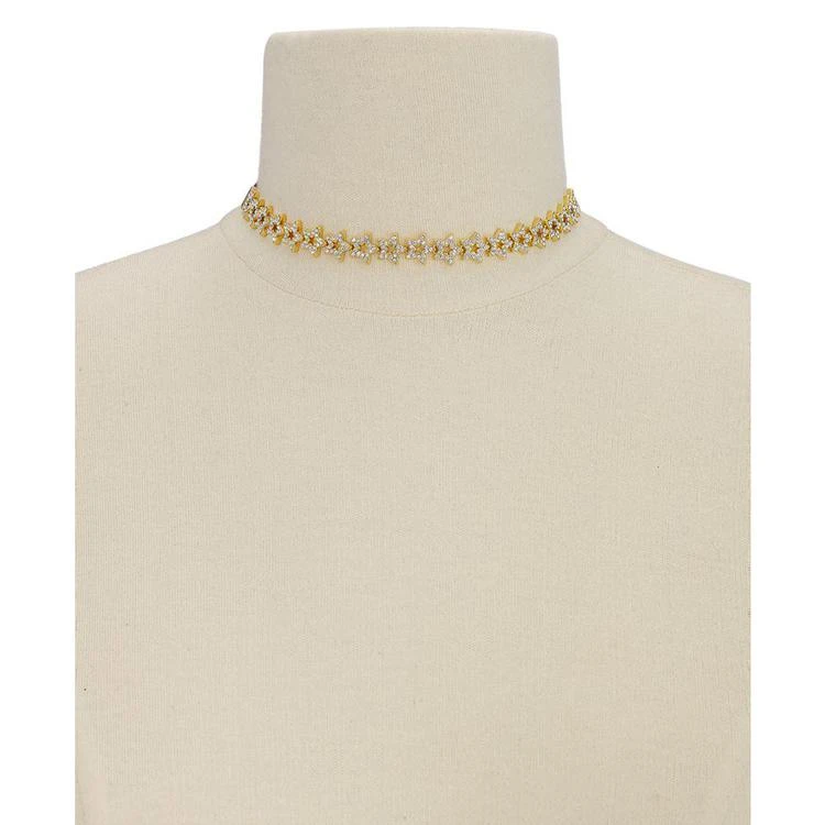 商品Kate Spade|Gold-Tone Crystal Star Ribbon Choker Necklace,价格¥648,第2张图片详细描述