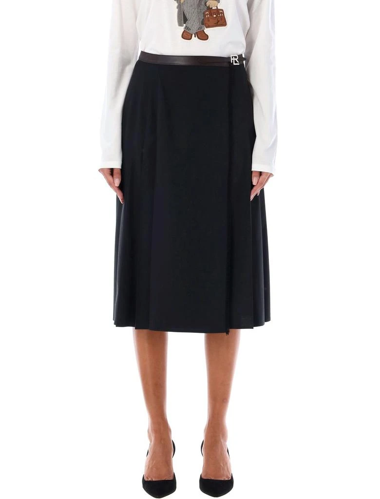 商品Ralph Lauren|Ralph Lauren High Waist Midi Pleated Skirt,价格¥7474,第1张图片