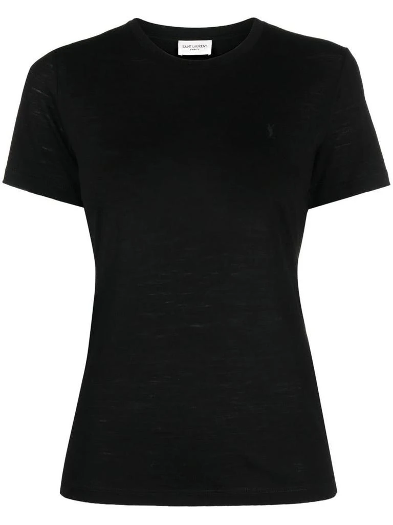 商品Yves Saint Laurent|SAINT LAURENT Cotton t-shirt,价格¥1654,第1张图片