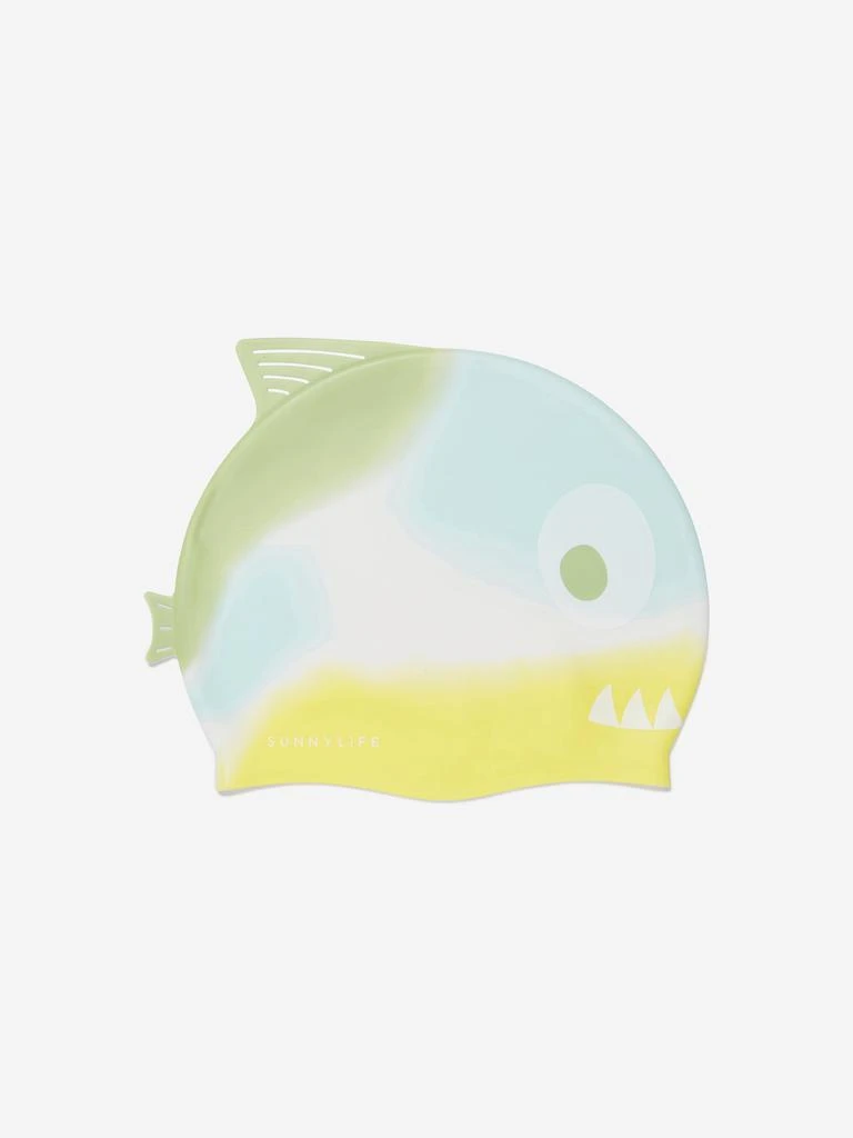 商品Sunnylife|Sunnylife Kids Shark Tribe Shaped Swimming Cap in Multicolour,价格¥72,第1张图片