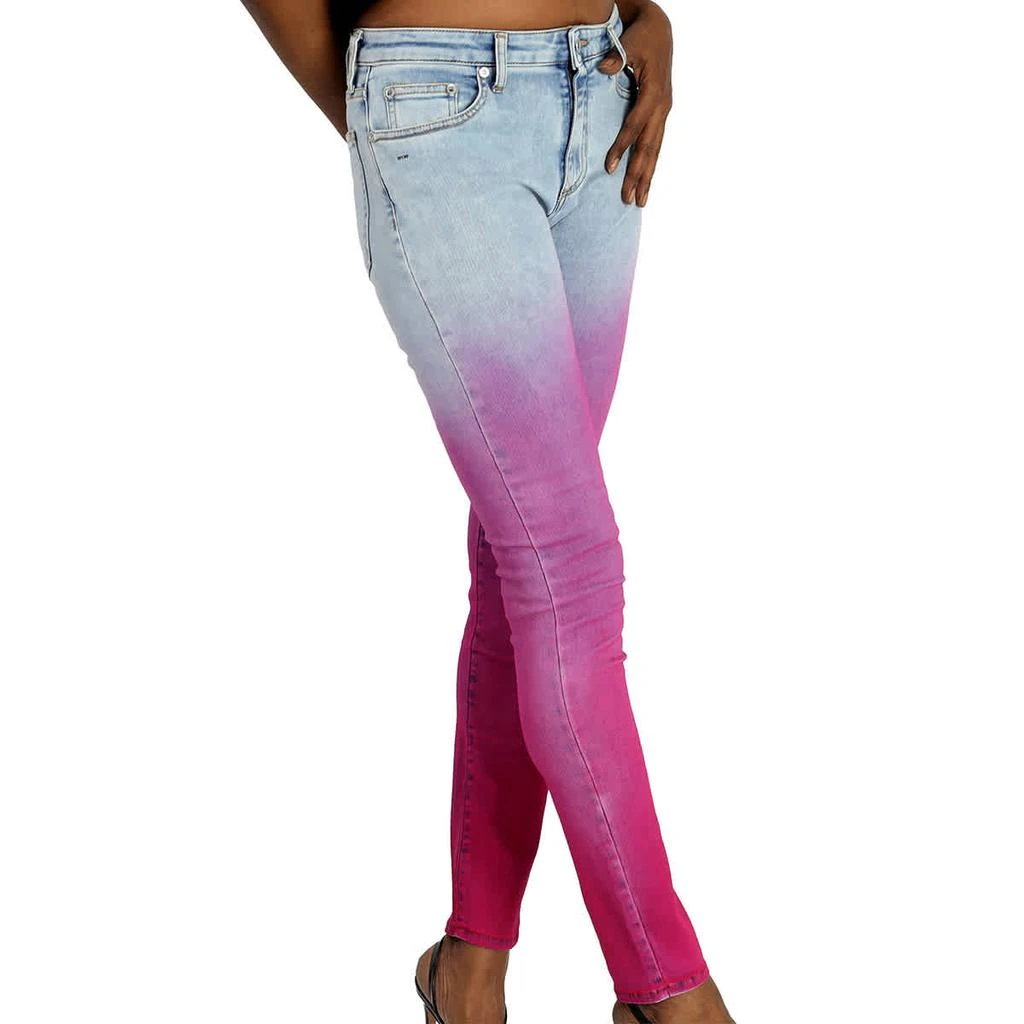 商品Off-White|Off-White Faded Pink Jeans in Blue/Pink, Waist Size 27",价格¥1901,第2张图片详细描述