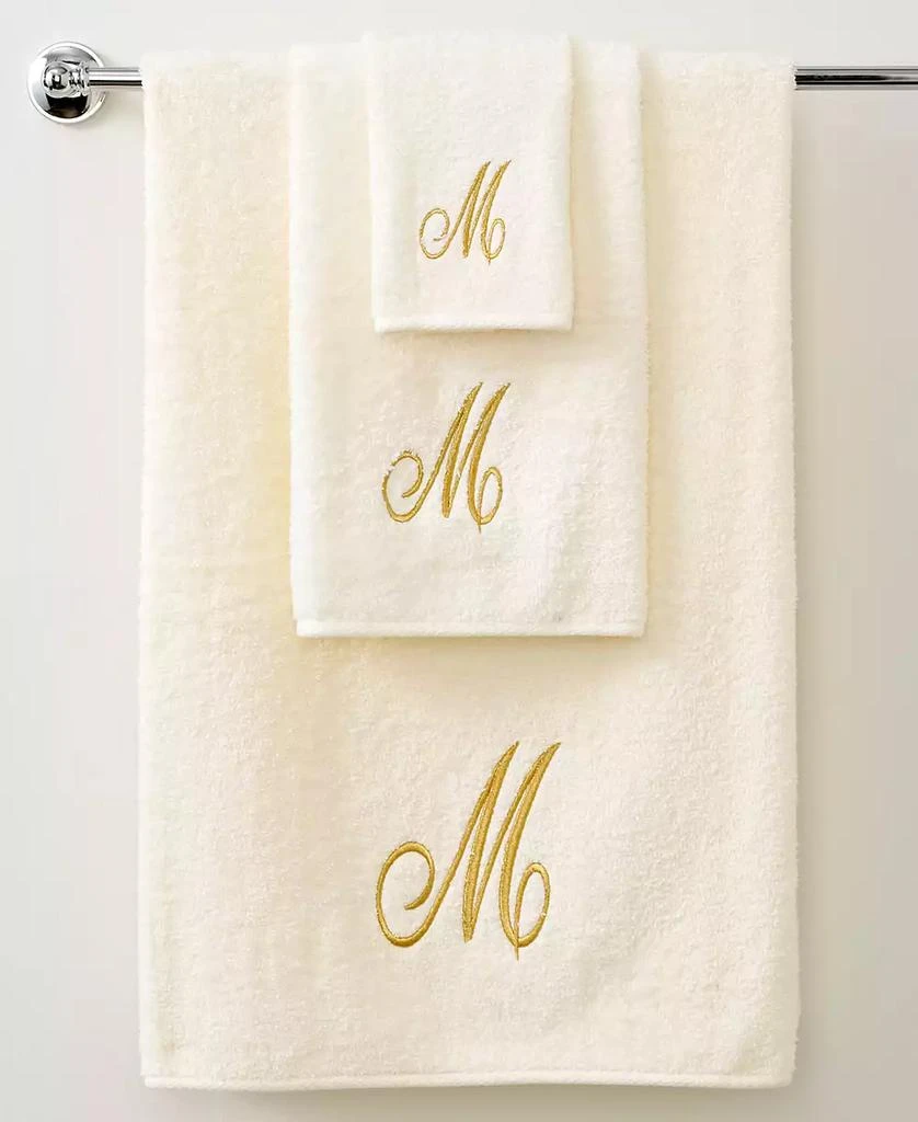 商品Avanti|Monogram Initial Script Ivory & Gold Bath Towel, 27" x 52",价格¥60,第1张图片