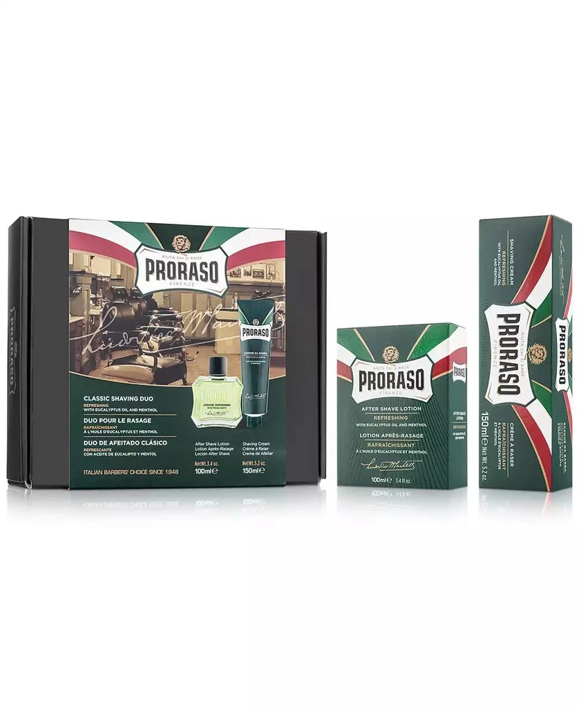 商品Proraso|2-Pc. Classic Shaving Cream & After Shave Lotion Set - Refreshing Formula,价格¥165,第2张图片详细描述