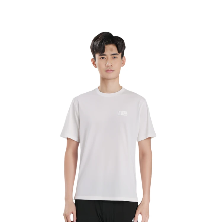 商品[国内直发] Balenciaga|巴黎世家 纯色Logo标饰短袖T恤 常规版型 男款 白色,价格¥2504,第5张图片详细描述