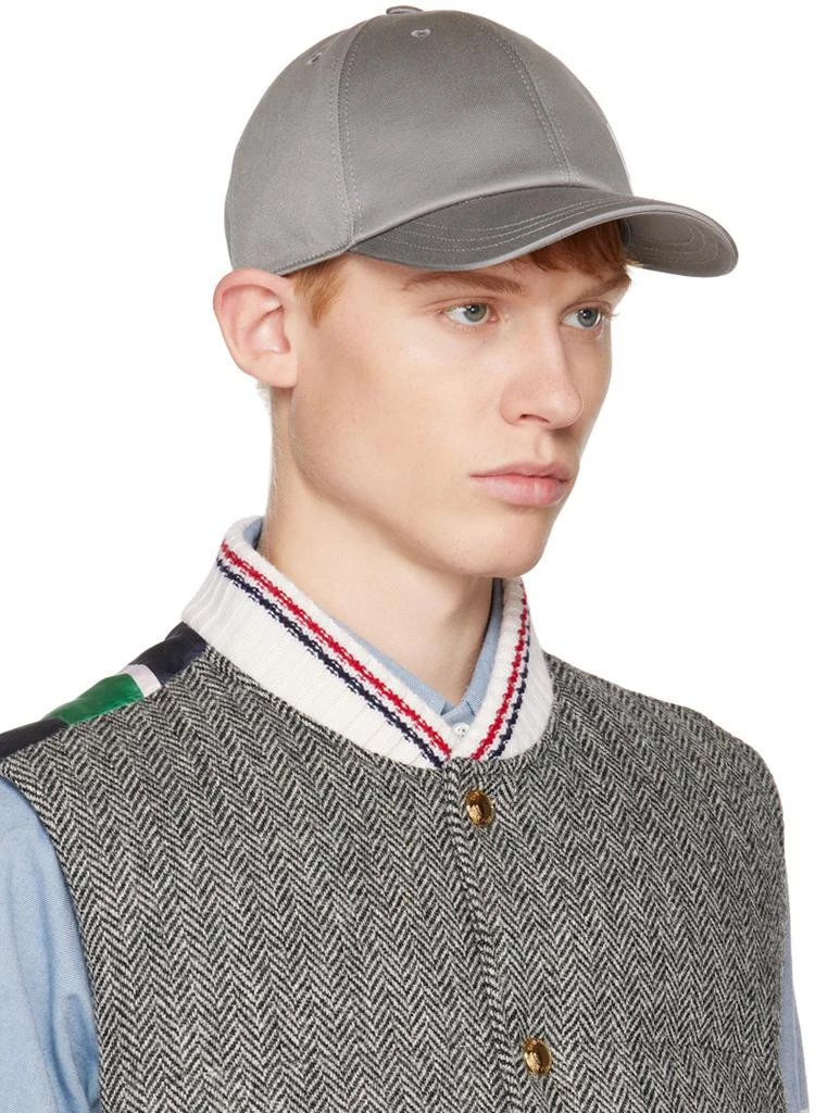 商品Thom Browne|Gray Classic Six Panel Cap,价格¥2918,第2张图片详细描述