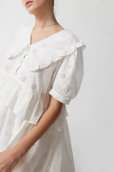 商品Urban Outfitters|UO Scarlet Eyelet Mini Dress,价格¥229,第3张图片详细描述