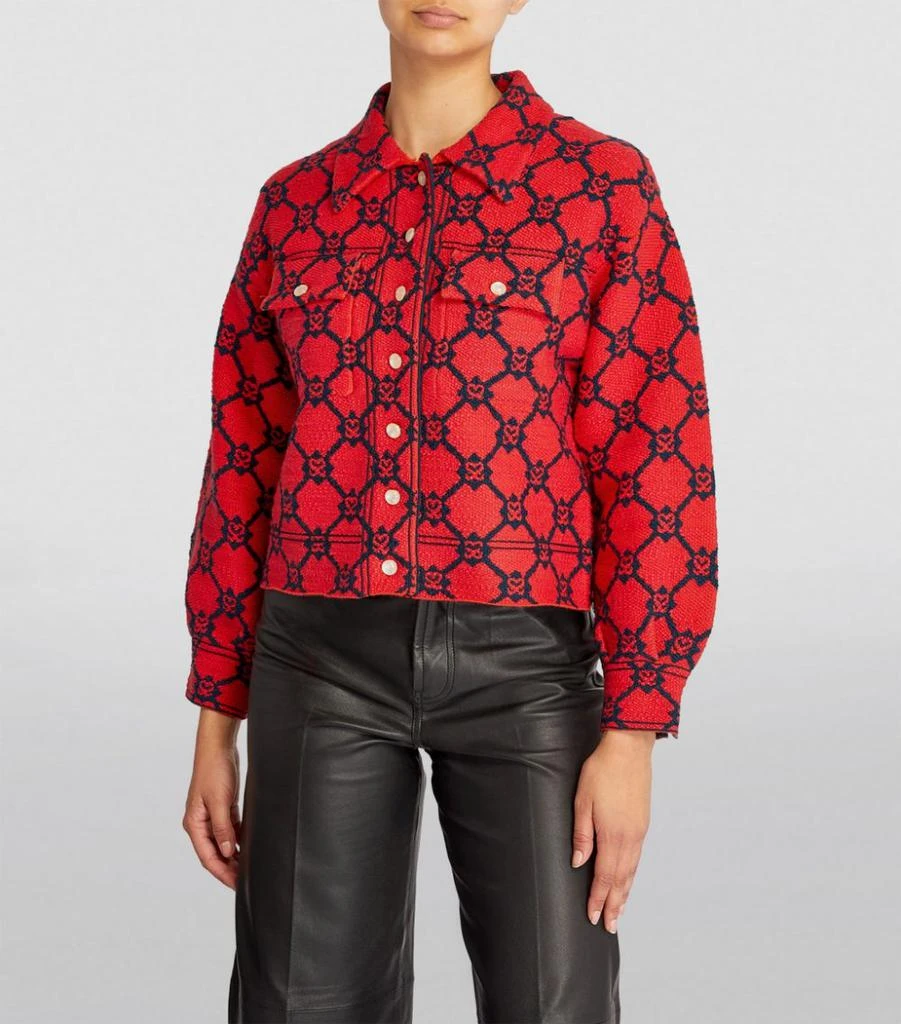 商品Sandro|Monogram Trucker Jacket,价格¥2035,第3张图片详细描述