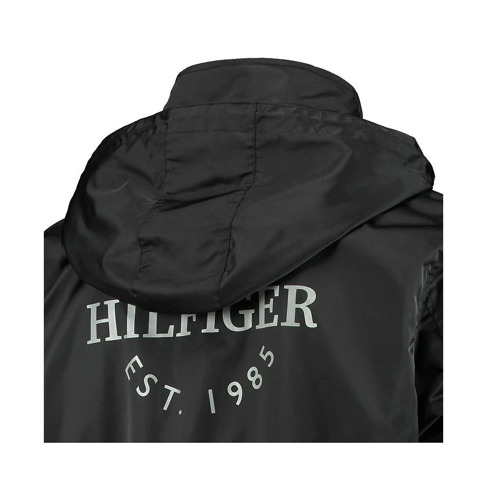 商品Tommy Hilfiger|Men's Black, Gray Chicago Blackhawks Anorak Quarter-Zip Hoodie Jacket,价格¥823,第5张图片详细描述