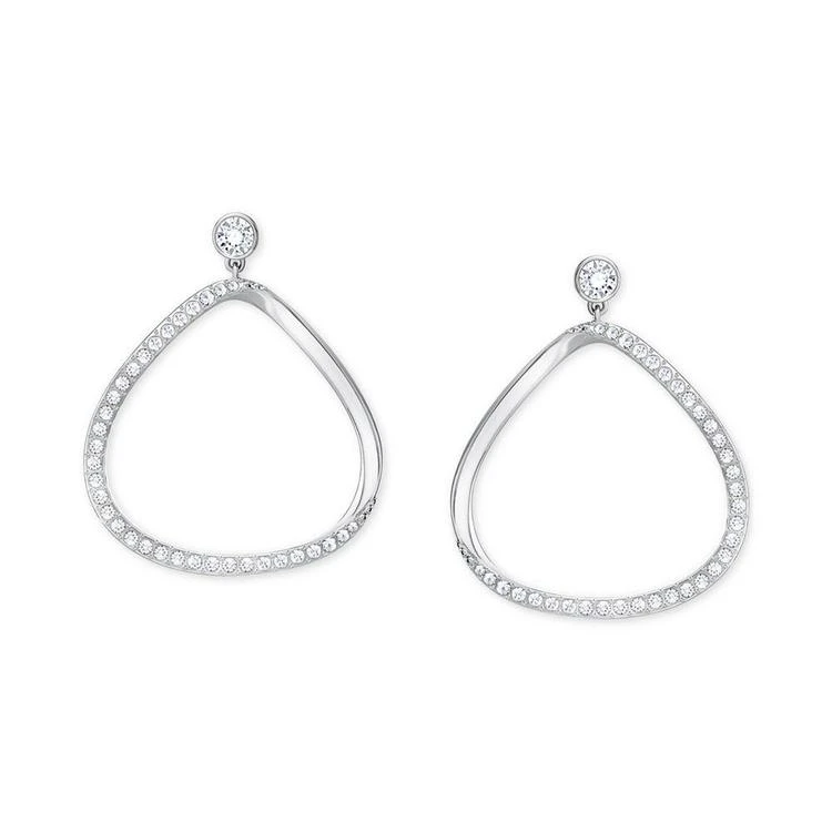 商品Swarovski|Gaya Asymmetrical Pavé Hoop Earrings,价格¥891,第2张图片详细描述