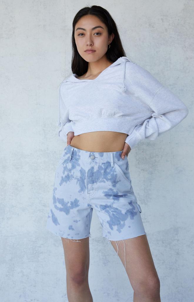 Tie Dye Boyfriend Carpenter Shorts商品第3张图片规格展示