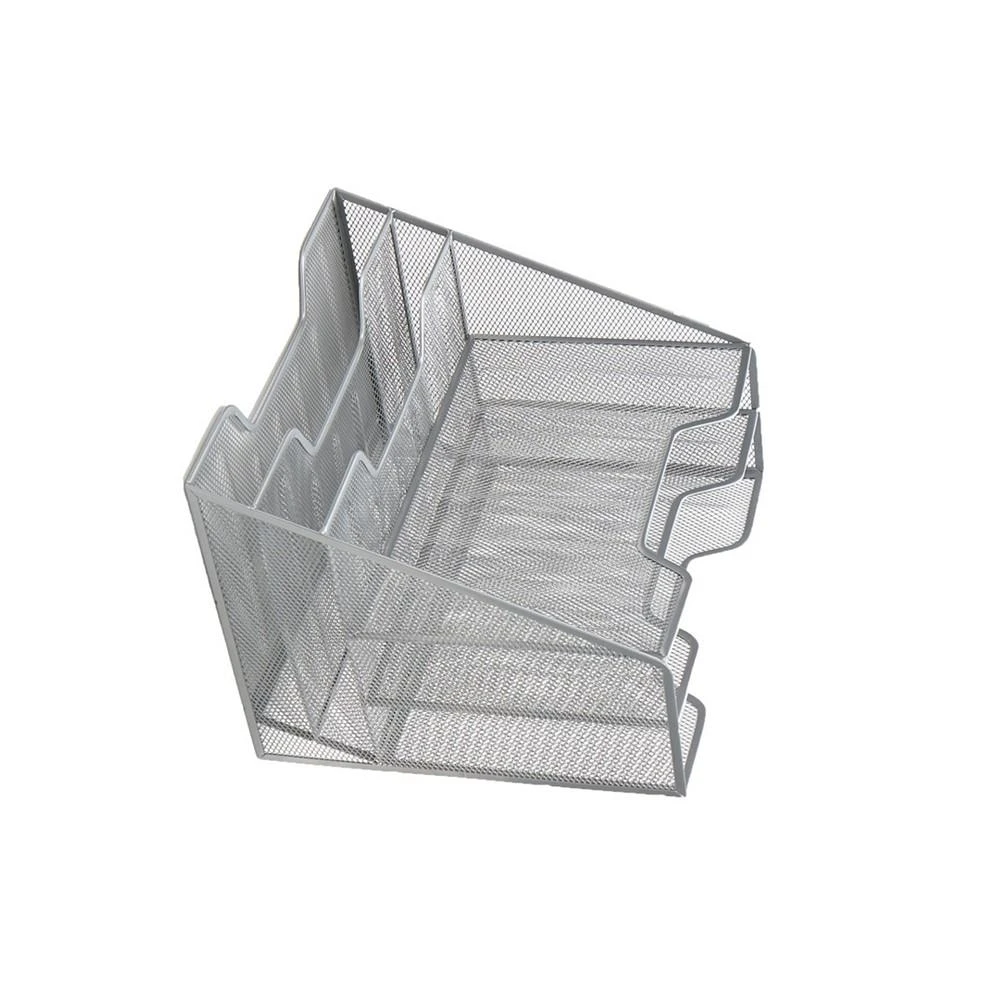 商品Mind Reader|Mesh Desk Organizer 5 Trays Desktop Document Letter Tray for Folders, Mail, Stationary, Desk Accessories,价格¥363,第2张图片详细描述