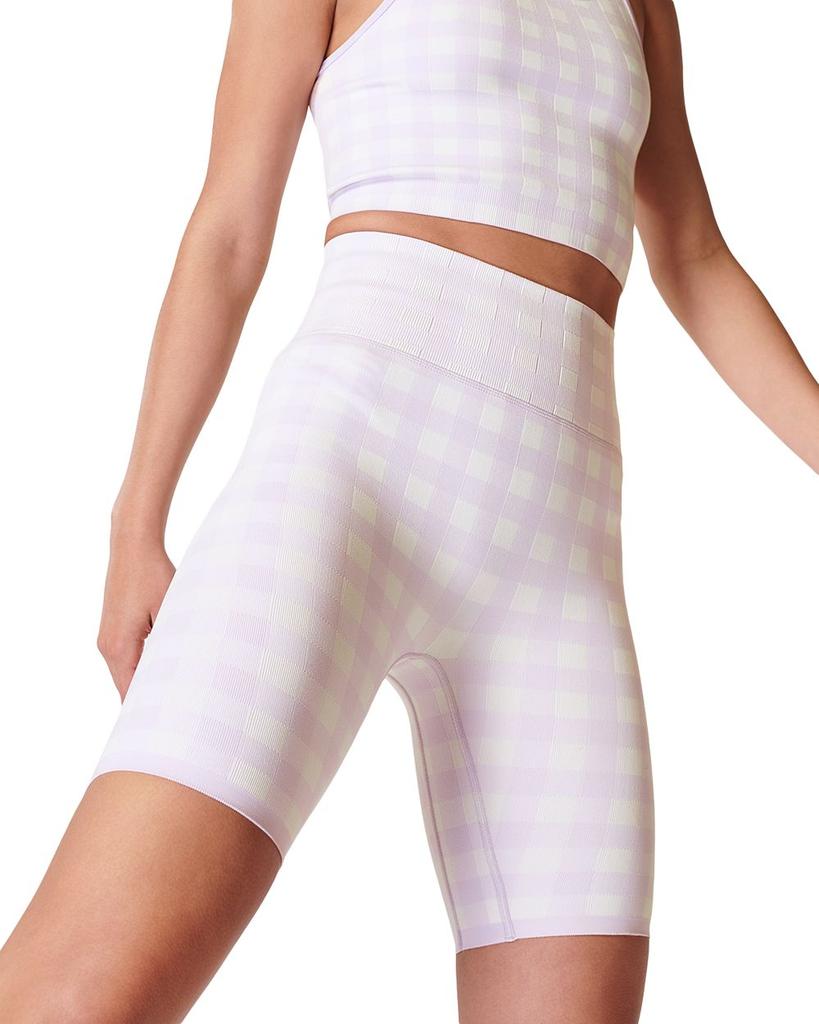 Gingham High Waist 9" Bike Shorts商品第1张图片规格展示