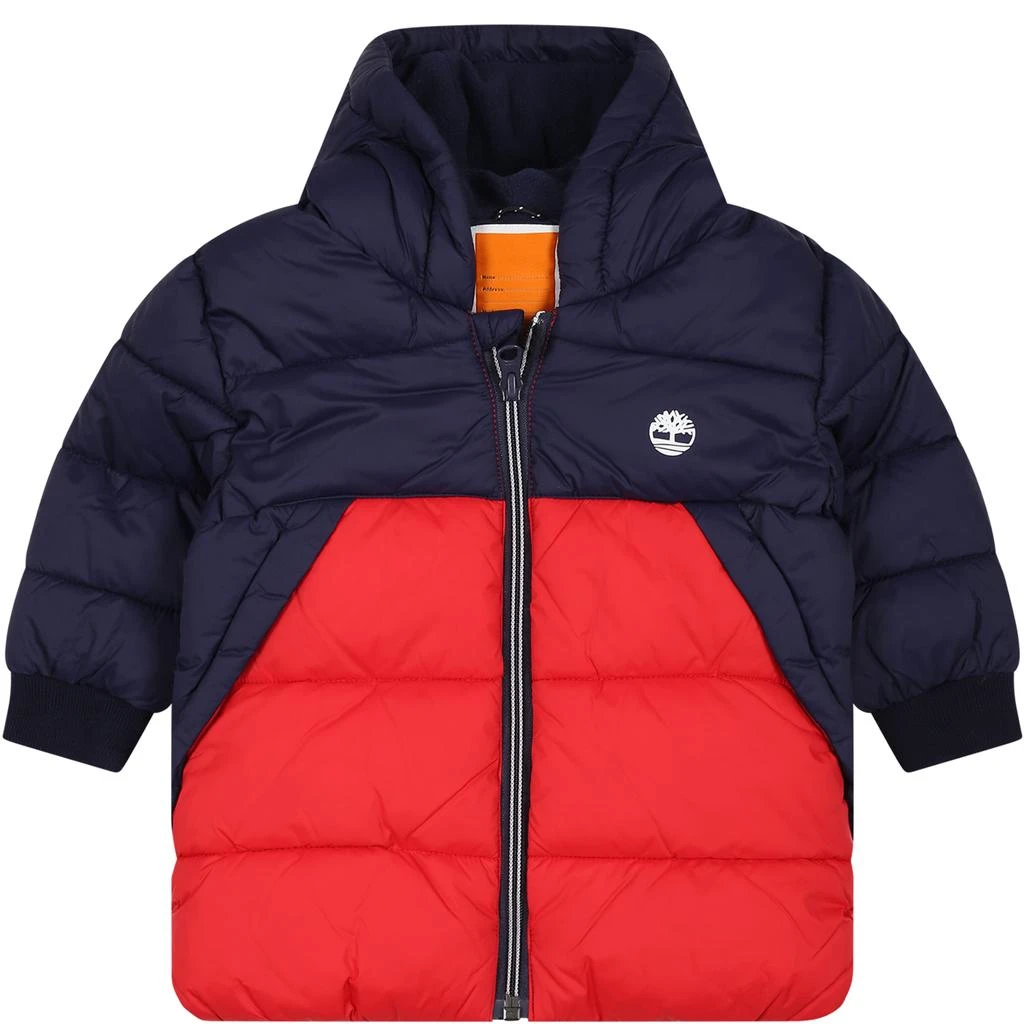 商品Timberland|Blue Down Jacket For Baby Boy With Logo,价格¥932,第1张图片