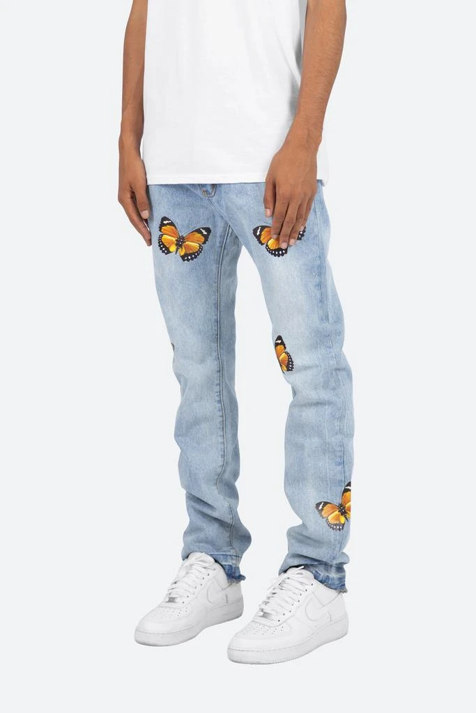 商品MNML|D223 Butterfly Straight Denim - Blue,价格¥304,第4张图片详细描述