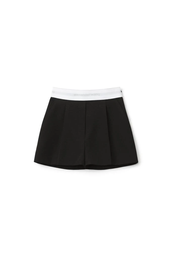 商品Alexander Wang|HIGH-WAISTED PLEATED SHORT IN TWILL,价格¥1675,第1张图片