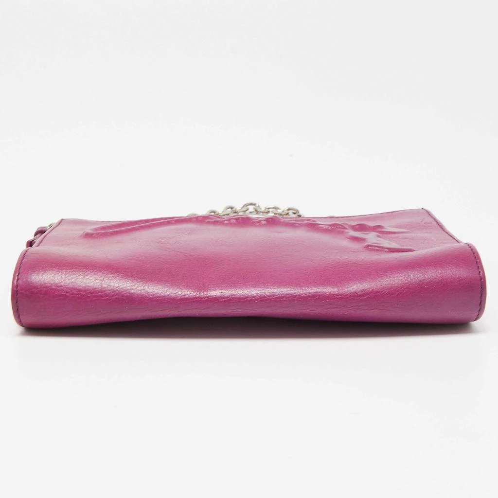 Yves Saint Laurent Purple Leather Mini Charms Clutch Bag 商品