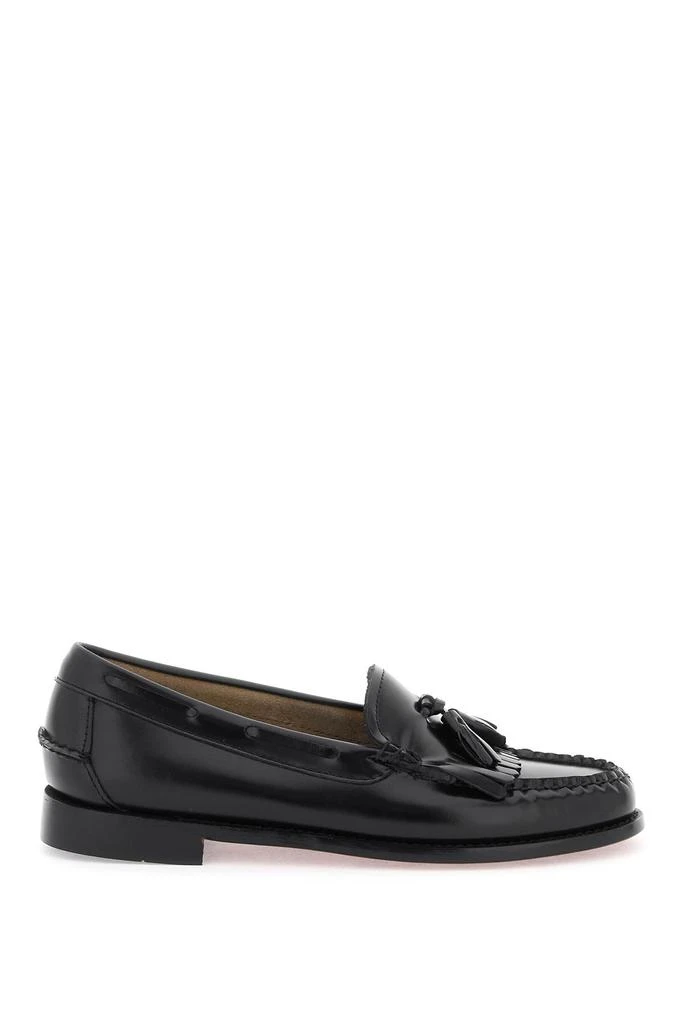 商品G.H. Bass|esther kiltie weejuns loafers in brushed leather,价格¥1056,第1张图片