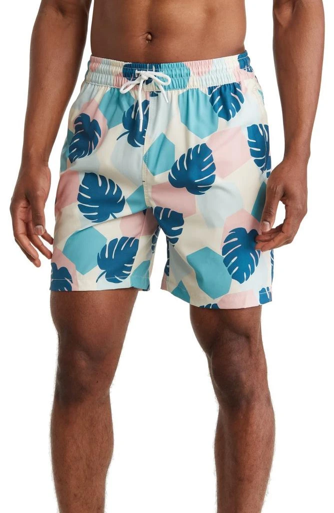 商品Sovereign Code|Banks Tropical Leaf Swim Trunks,价格¥185,第1张图片