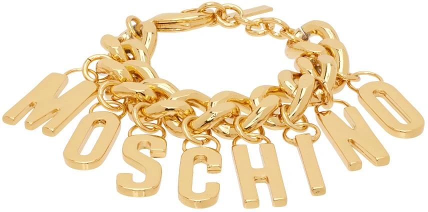 商品Moschino|Gold Lettering Charm Bracelet,价格¥1556,第1张图片