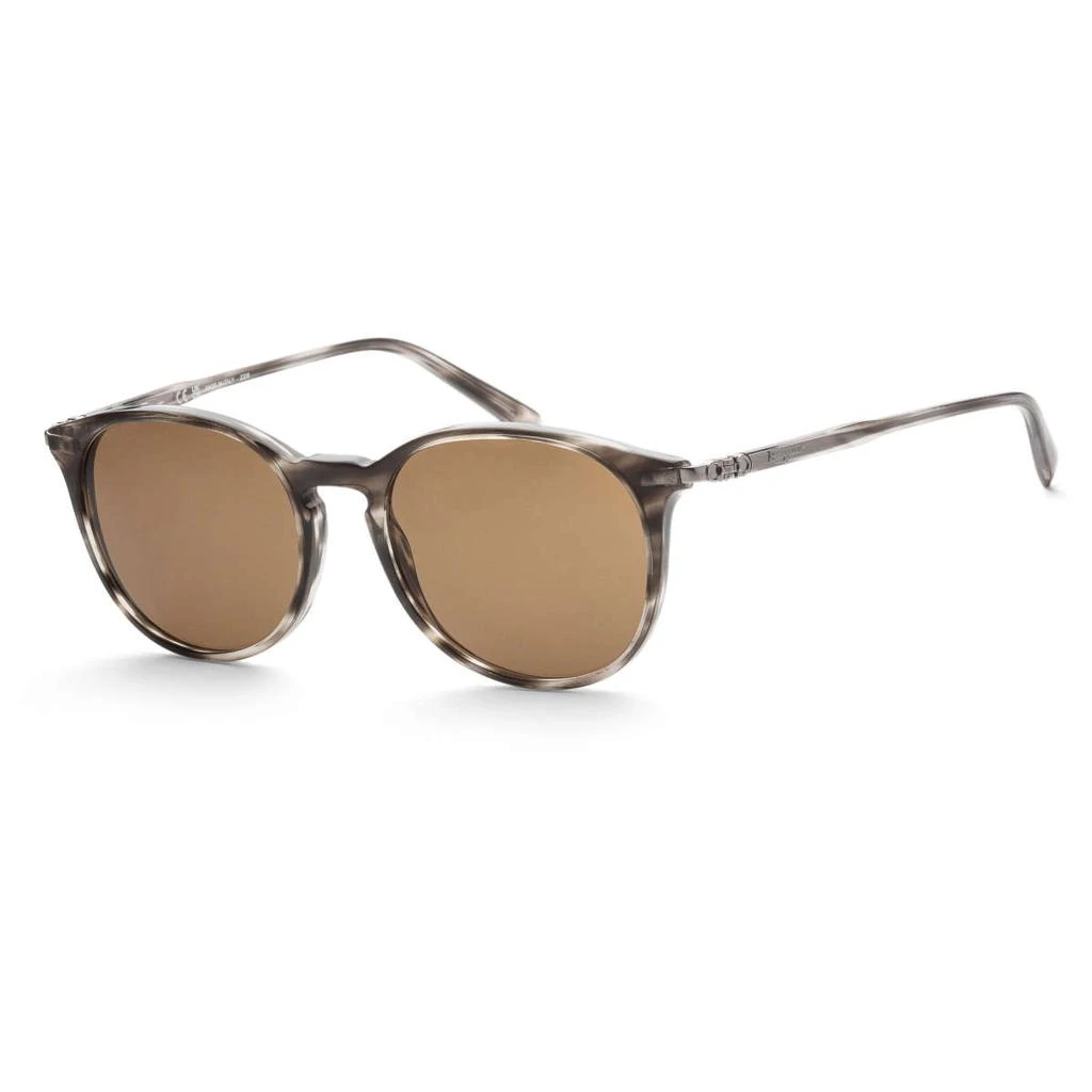 商品Salvatore Ferragamo|Ferragamo Men's Grey Round Sunglasses,价格¥534,第1张图片